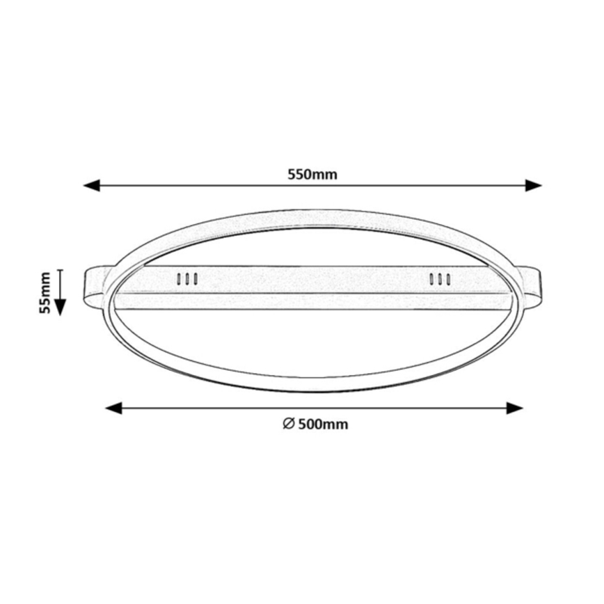 Rabalux - LED-taklampa LED/45W/230V 3000K 50x55 cm guldfärgad