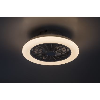 Rabalux - Dimbart LED-taklampa med fläkt LED/24W/230V 3000-6500K + fjärrkontroll