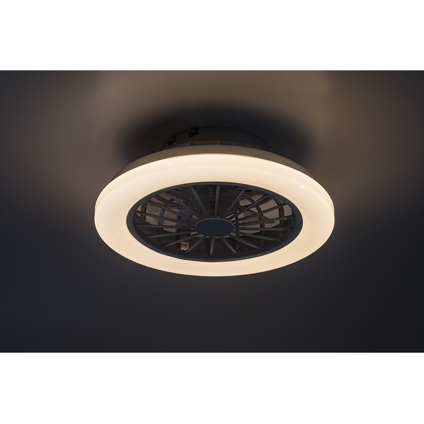 Rabalux - Dimbart LED-taklampa med fläkt LED/24W/230V 3000-6500K + fjärrkontroll