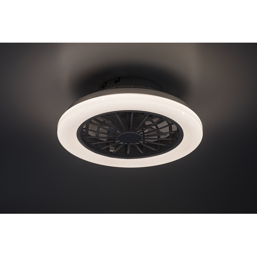Rabalux - Dimbart LED-taklampa med fläkt LED/24W/230V 3000-6500K + fjärrkontroll