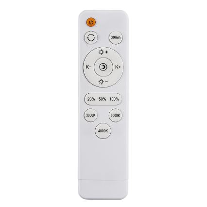Rabalux - Dimbart LED-takarmatur LED/34W/230V 3000–6500K Ø 39 cm + fjärrkontroll