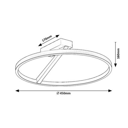 Rabalux - LED-taklampa 24W/230V 3000K Ø 45 cm