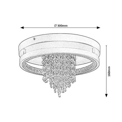 Rabalux - LED-taklampa LED/20W/230V 3000/3500/4000K Ø 30 cm