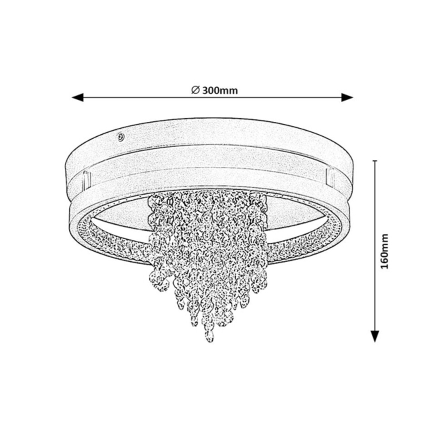 Rabalux - LED-taklampa LED/20W/230V 3000/3500/4000K Ø 30 cm