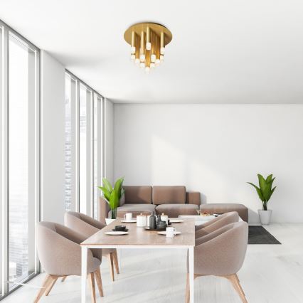 Rabalux - Taklampa 13xG9/5W/230V guld Ø 34 cm