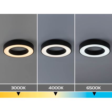 Rabalux - Dimbar LED-taklampa LED/45W/230V 3000-6500K Ø 60 cm svart + fjärrkontroll