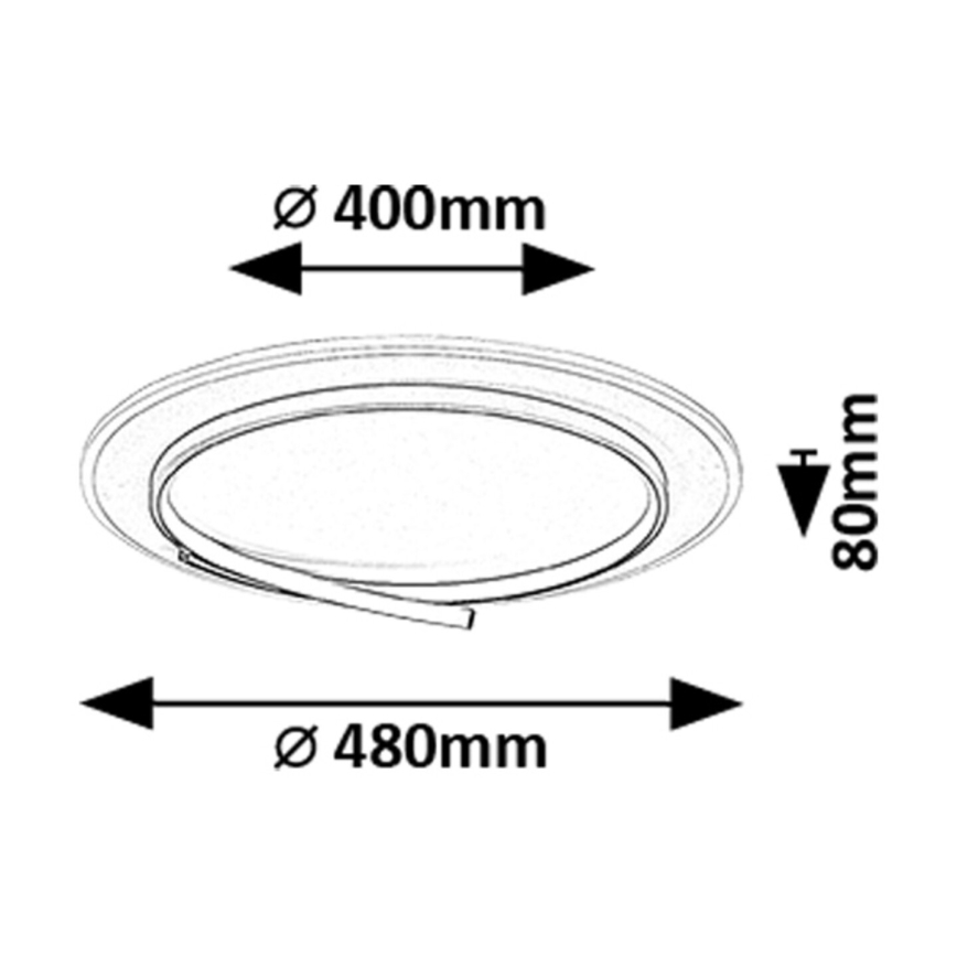 Rabalux - LED-taklampa LED/40W/230V 4000K Ø 48 cm