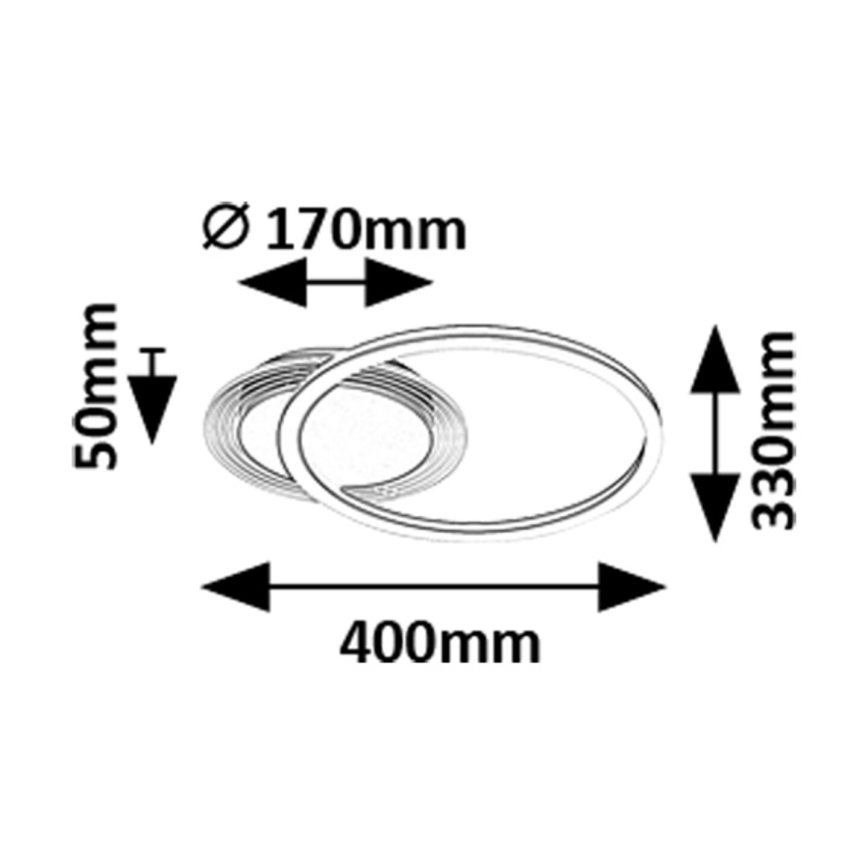 Rabalux - LED takarmatur LED/24W/230V 3000K 33x40 cm