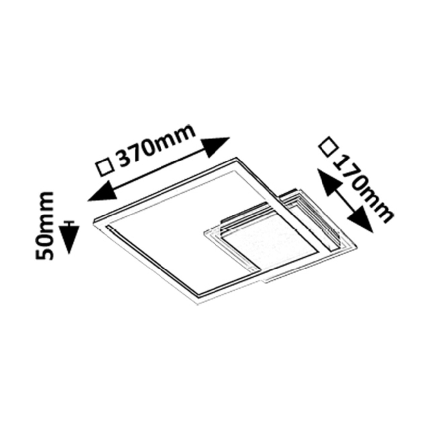 Rabalux - LED taklampa LED/24W/230V 3000K 37x37 cm