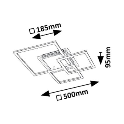 Rabalux - LED takarmatur LED/40W/230V 3000K 50x50 cm