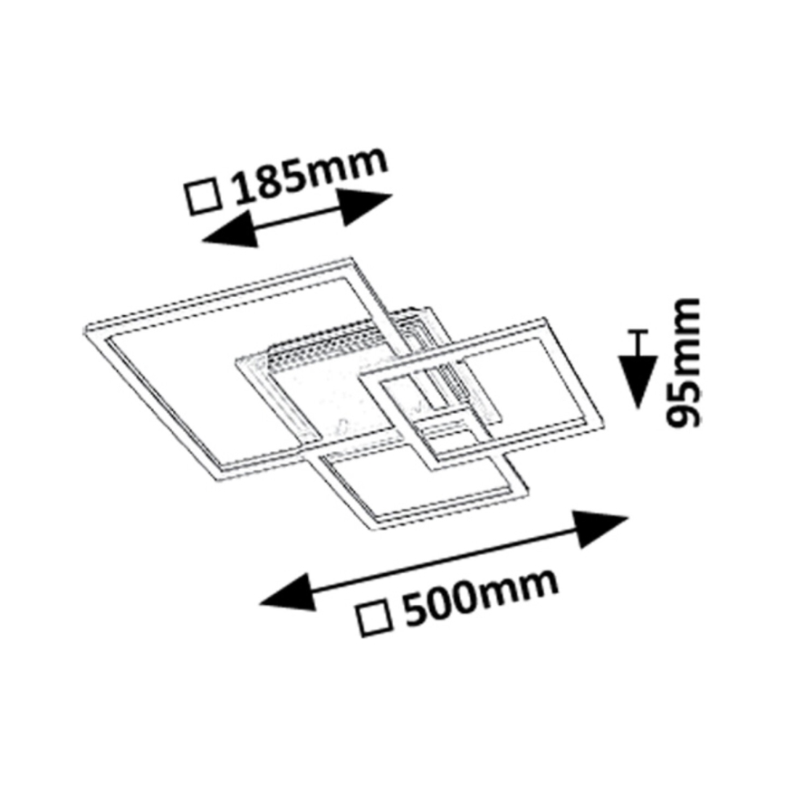 Rabalux - LED takarmatur LED/40W/230V 3000K 50x50 cm