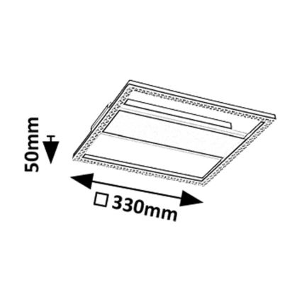 Rabalux - LED-takarmatur LED/24W/230V 4000K 33x33 cm