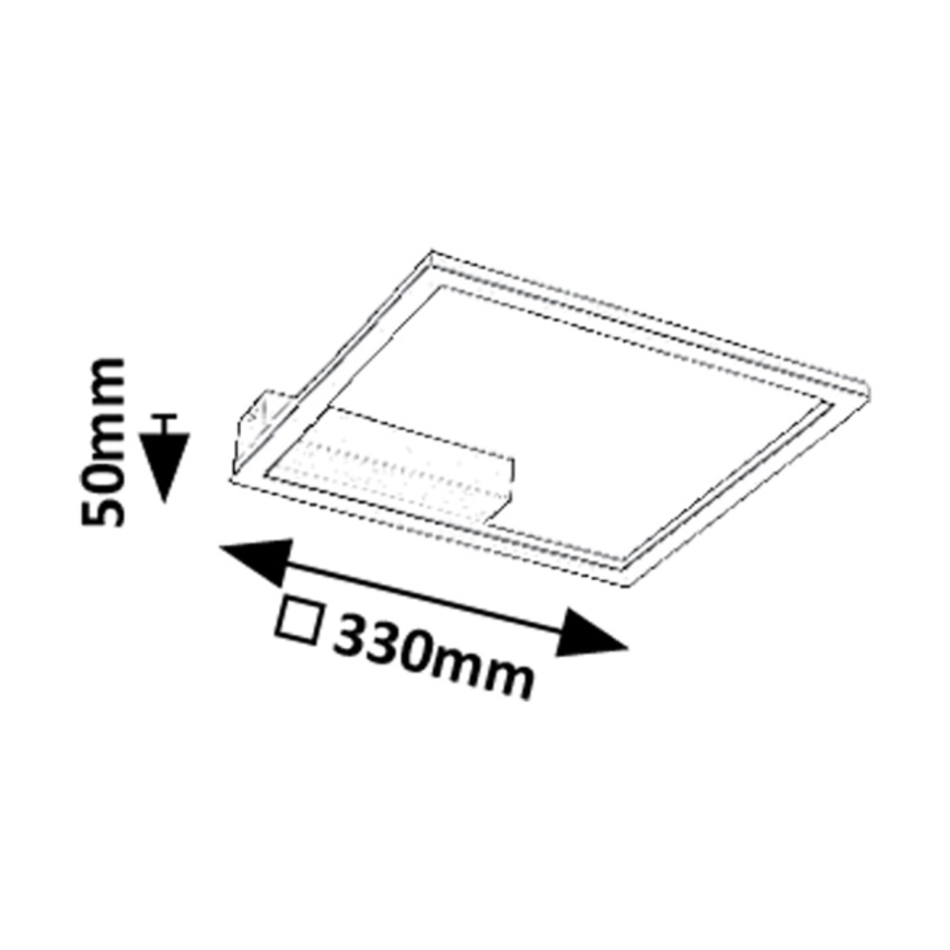 Rabalux - LED-taklampa LED/24W/230V 3000K 33x33 cm