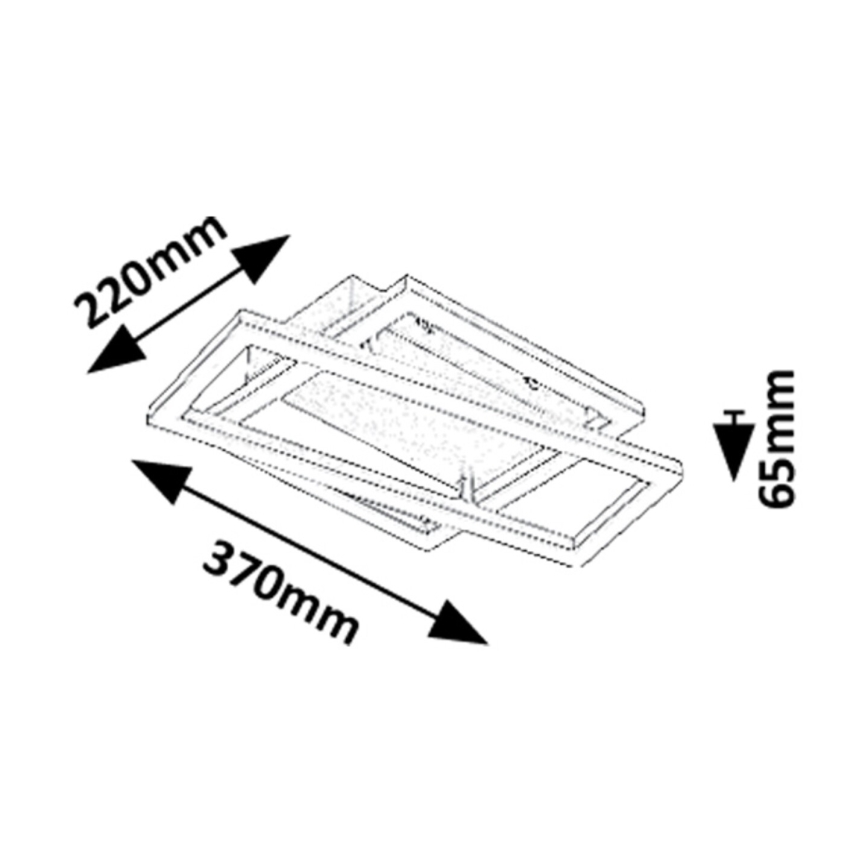 Rabalux - LED taklampa LED/24W/230V 3000K 22x37 cm