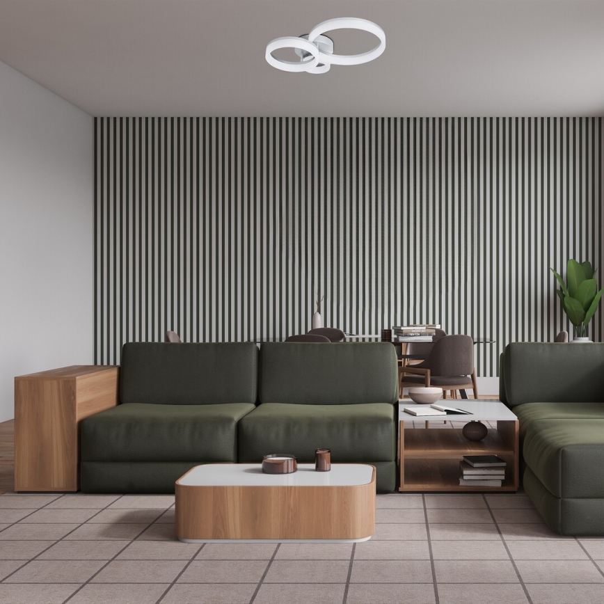 Rabalux - LED taklampa LED/24W/230V 3000/4000/6500K 38x51 cm matt krom