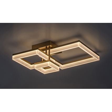 Rabalux - LED taklampa LED/22W/230V 3000/4000/6500K guld 47x47 cm