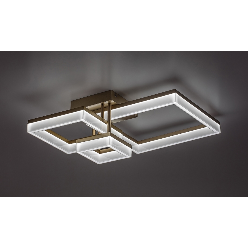 Rabalux - LED taklampa LED/22W/230V 3000/4000/6500K guld 47x47 cm
