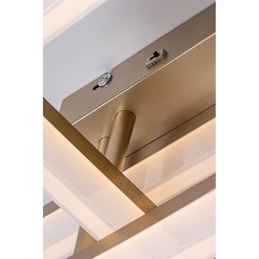 Rabalux - LED taklampa LED/22W/230V 3000/4000/6500K guld 47x47 cm