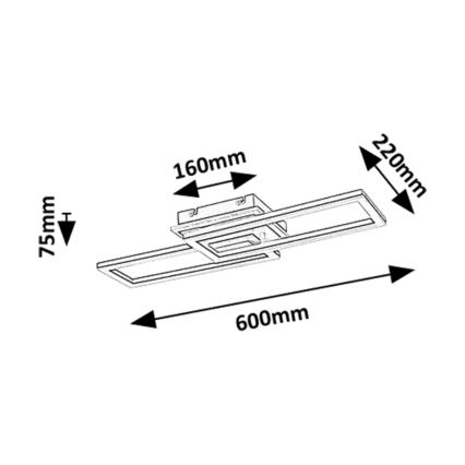 Rabalux - dimbar LED-takarmatur LED/30W/230V 3000-6500K + fjärrkontroll längd 60 cm