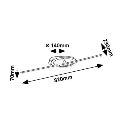 Rabalux - LED takarmatur LED/24W/230V 4000K längd 82 cm