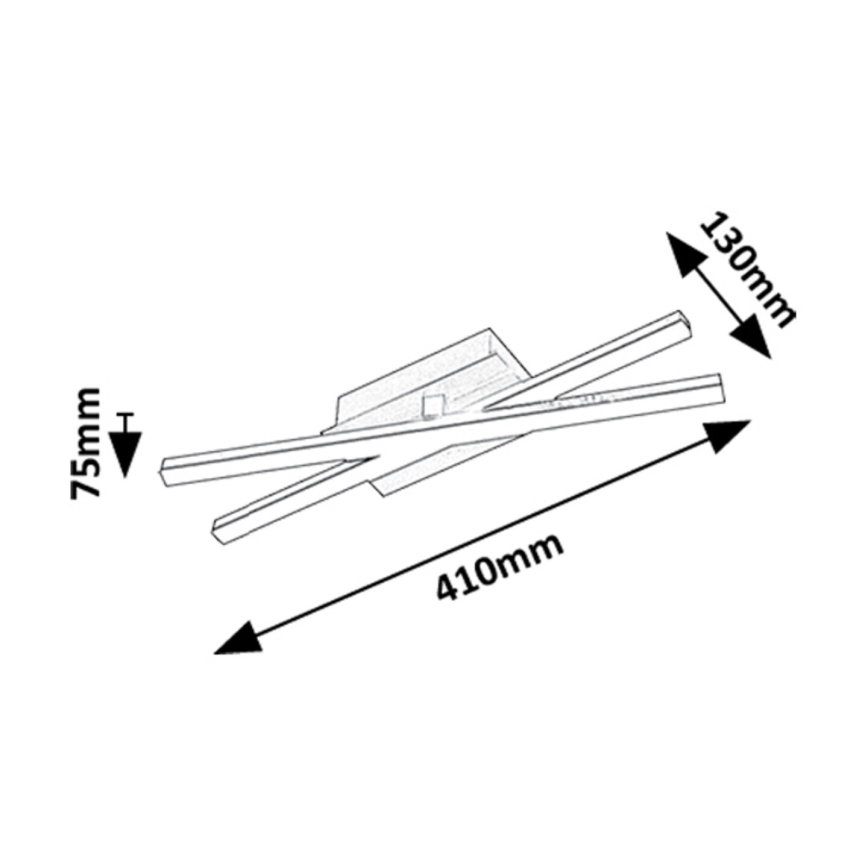 Rabalux - LED taklampa LED/16W/230V 4000K 13x41 cm