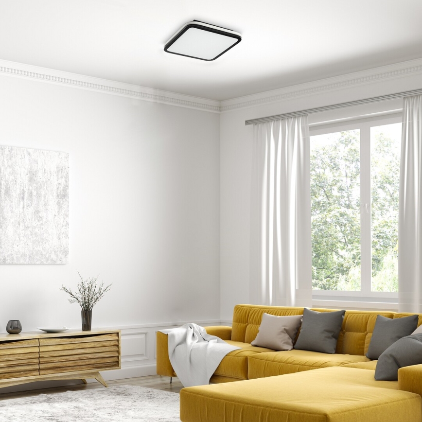 Rabalux - LED RGB dimmbar takarmatur LED/43W/230V 3000-6500K med fjärrkontroll 35x35 cm