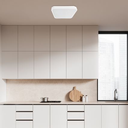 Rabalux - LED ljusreglerad taklampa till badrum LED/36W/230V 3000-6000K IP44 42x42 cm vit + fjärrkontroll