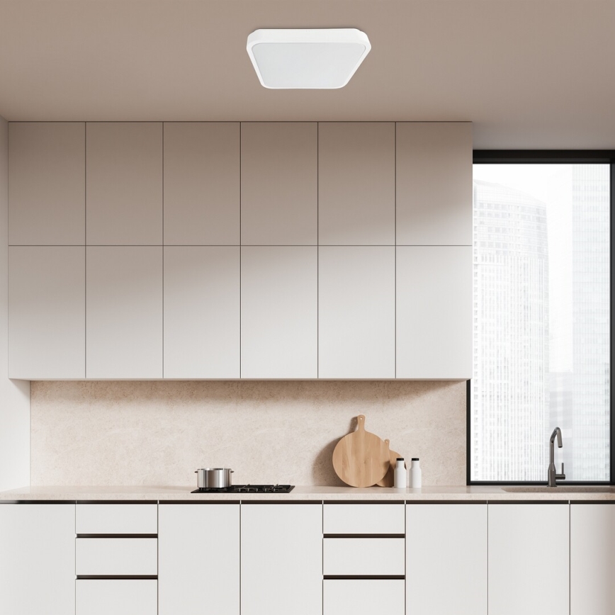 Rabalux - LED ljusreglerad taklampa till badrum LED/36W/230V 3000-6000K IP44 42x42 cm vit + fjärrkontroll