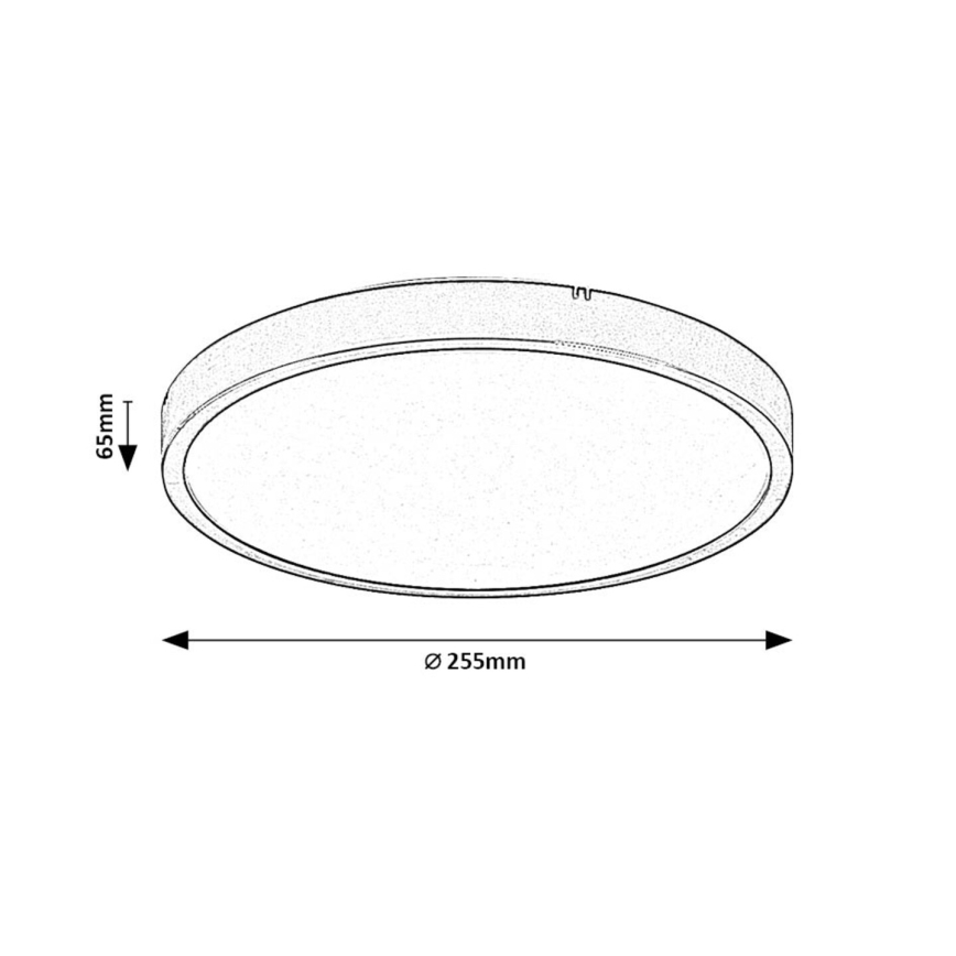 Rabalux - LED taklampa för badrum LED/12W/230V 3000/4000/6000K IP44 diameter 25,5 cm vit