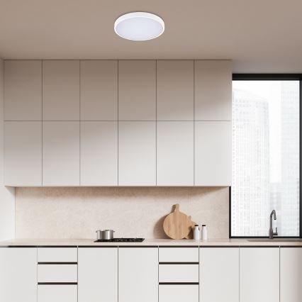 Rabalux - LED taklampa för badrum LED/24W/230V 3000/4000/6000K IP44 diameter 35,5 cm vit