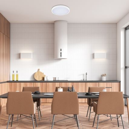 Rabalux - LED ljusreglerad taklampa till badrum LED/24W/230V 3000-6000K IP44 diameter 35,5 cm vit + fjärrkontroll