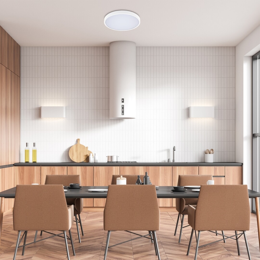 Rabalux - LED ljusreglerad taklampa till badrum LED/24W/230V 3000-6000K IP44 diameter 35,5 cm vit + fjärrkontroll