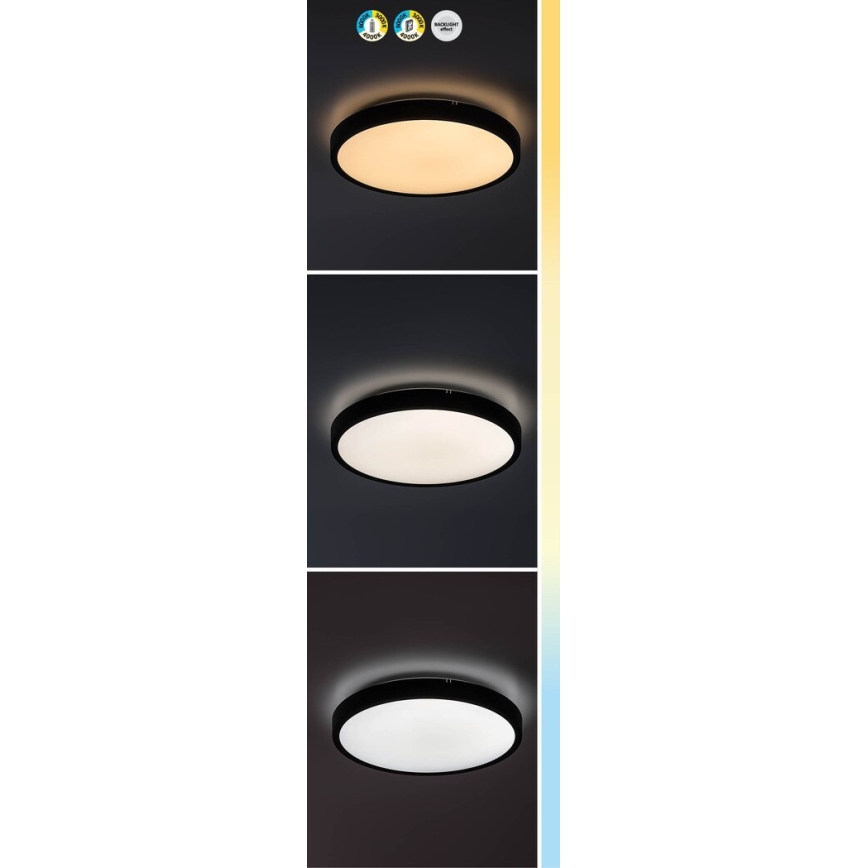 Rabalux - LED ljusreglerad taklampa till badrum LED/36W/230V 3000-6000K IP44 diameter 42 cm vit + fjärrkontroll