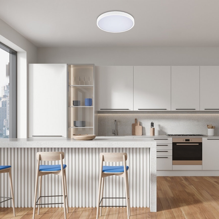 Rabalux - LED RGB dimbar taklampa för badrum LED/36W/230V 3000-6000K Wi-Fi Tuya IP44 Ø 42 cm vit