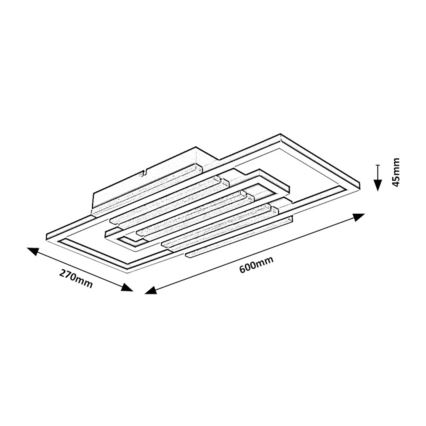 Rabalux - LED taklampa LED/28W/230V 3000/4500/6000K
