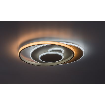 Rabalux - Dimmbar LED-takarmatur LED/57W/230V 3000-6000K 48,5x40 cm + fjärrkontroll