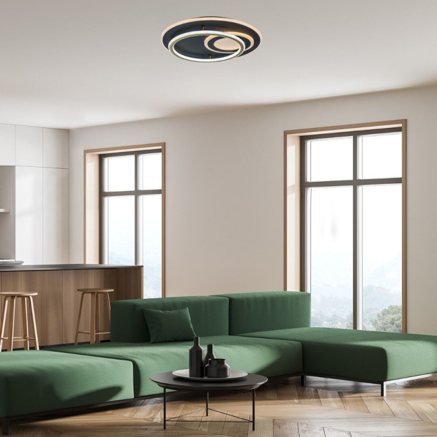 Rabalux - Dimbart LED-taklampa, 60 W, 230 V, 3000–6000 K, Ø 50 cm, med fjärrkontroll
