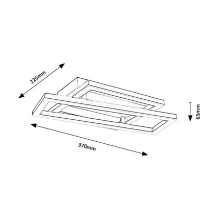 Rabalux - LED-taklampa LED/24W/230V 37x22,5 cm