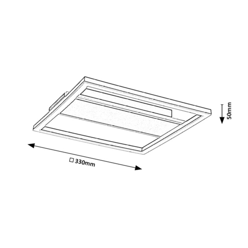 Rabalux - LED-taklampa LED/24W/230V 33x33 cm