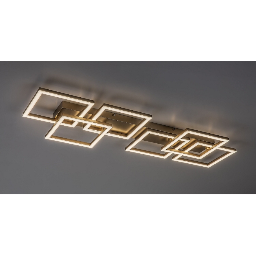 Rabalux - LED Dimbar taklampa LED/40W/230V 3000-6500K 33x100 cm guldfärgad + fjärrkontroll