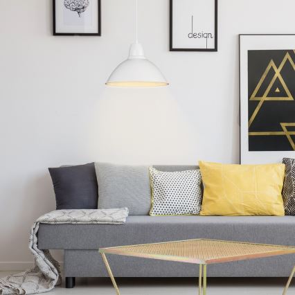 Rabalux - Taklampa 1xE27/60W/230V vit