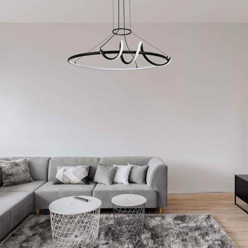 Rabalux - LED ljusreglerad ljuskrona på textilsladd LED/46W/230V 3000-6500K + fjärrkontroll