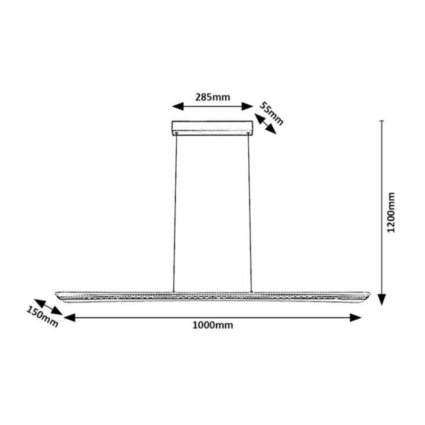 Rabalux - LED-pendellampa med kabel LED/40W/230V 3000K