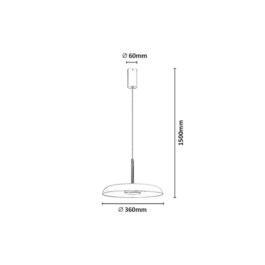 Rabalux - LED-pendellampa på vajer LED/18W/230V 3000K vit