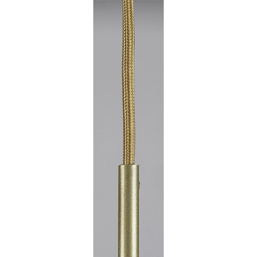 Rabalux - Ljuskrona med textilsladd 1xE27/40W/230V genomskinlig/guld