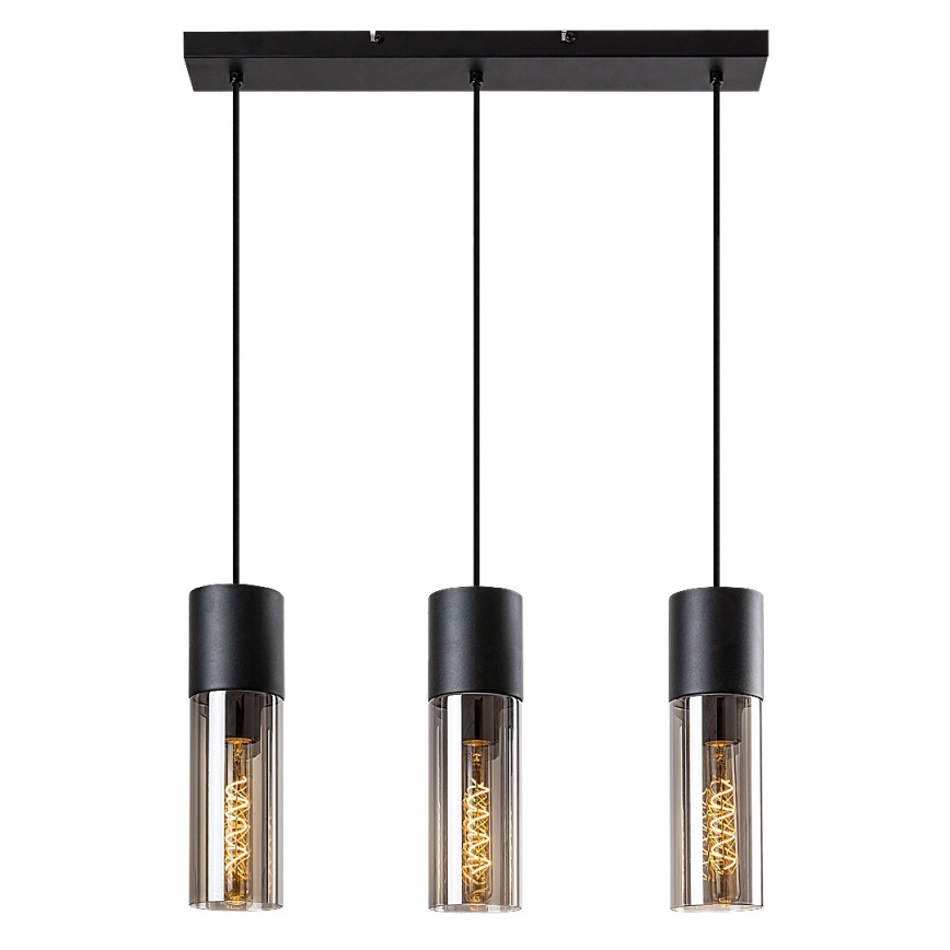 Rabalux - Ljuskrona med textilsladd 3xE27/25W/230V