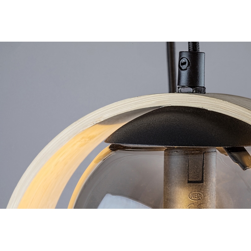 Rabalux - Ljuskrona med textilsladd 3xE14/15W/230V