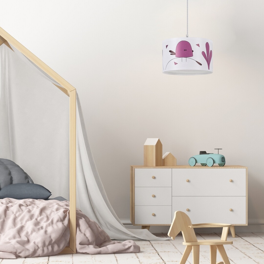 Rabalux - Hängande ljuskrona med textilsladd för barn 1xE27/40W/230V