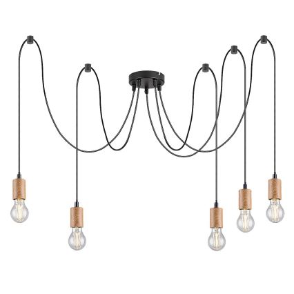 Rabalux - Taklampa 5xE27/60W/230V spindel bok