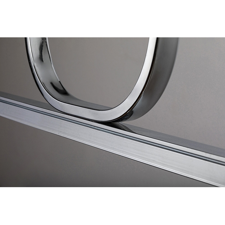 Rabalux - LED ljuskrona med textilsladd LED/25W/230V 3000K skinande krom